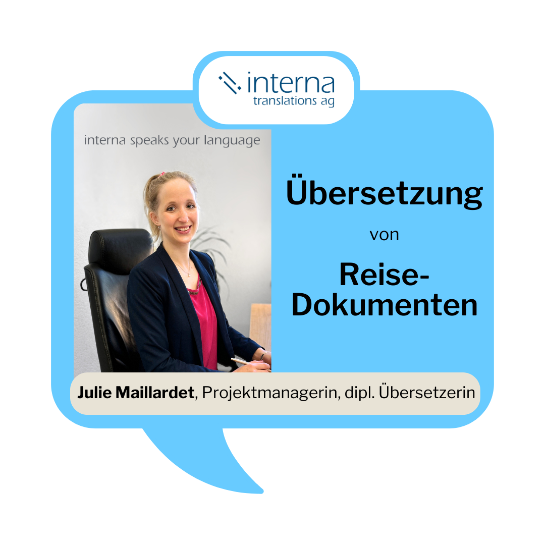 Übersetzung von Reisedokumenten Übersetzung von Reisedokumenten